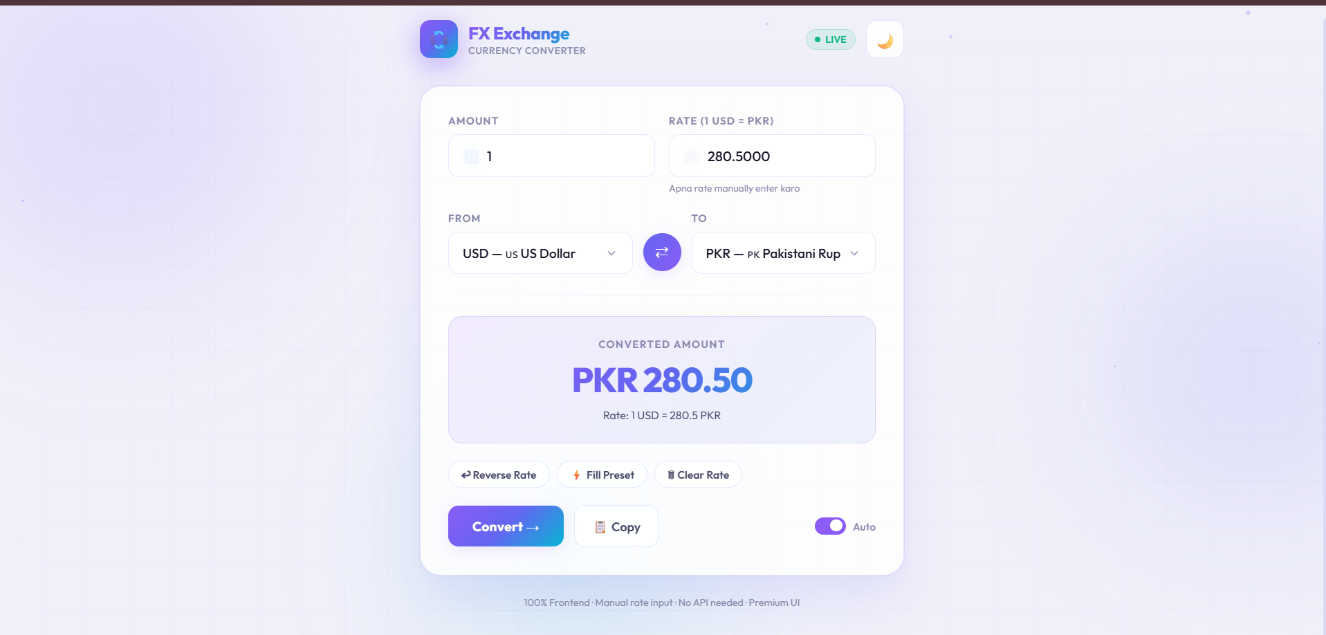 Building Currency Exchanger — a real-time JavaScript currency conversion app with live API