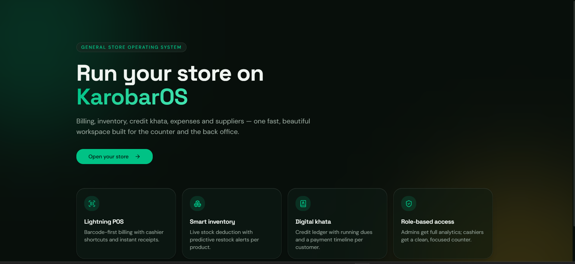 Karobar POS — Point of Sale System